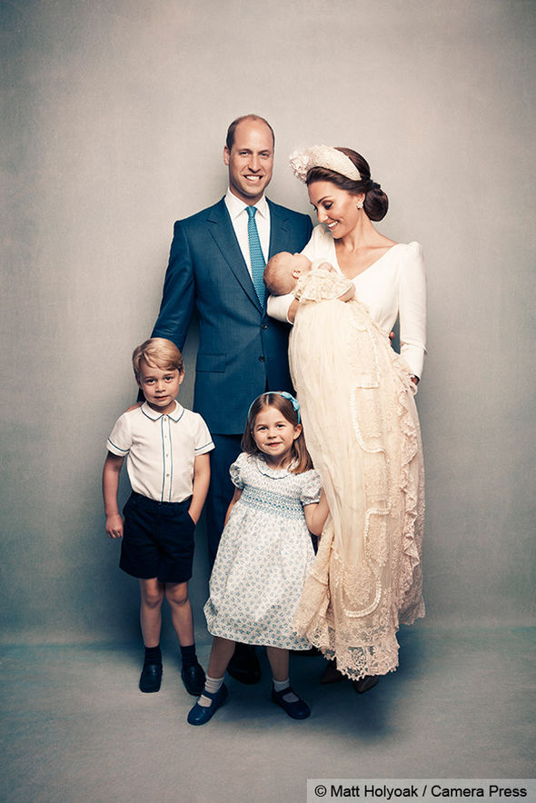 Prince Louis christening pictures: Kate and William’s family of five shown for FIRST time ...