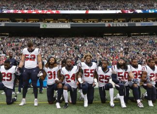 Houston Texans kneel during anthem in protest of Bob McNair comments (Report)