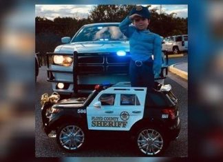 3-year-old named honorary deputy because of his adorable salute during fallen cop’s funeral (Report)