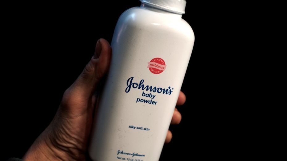 A bottle of Johnson & Johnson Baby Powder is seen in a photo illustration taken in New York, Feb. 24, 2016.