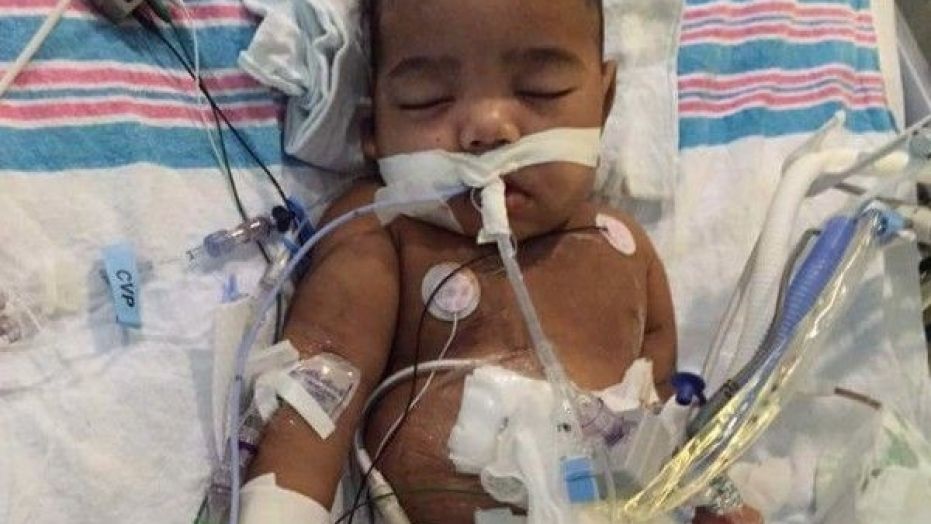 Anthony Dickerson Jr., who was set to receive his father's kidney, was rushed to a hospital Sunday morning after suffering an abdominal infection.