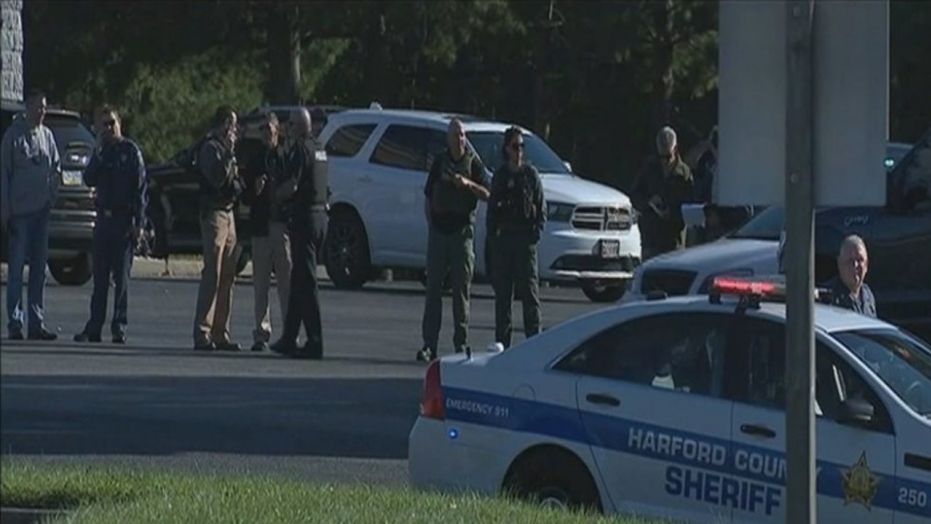 Several people were injured in a shooting at a business park in Harford County, Maryland, officials said.