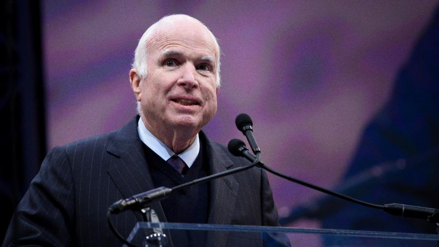 John McCain blasts nationalism while accepting the Liberty Medal, which honors service and sacrifice to the country. Many speculate it was a harsh critique of the Trump administration.
