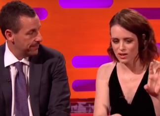 Claire Foy responds to Adam Sandler touching her knee on ‘The Graham Norton Show’ (Report)