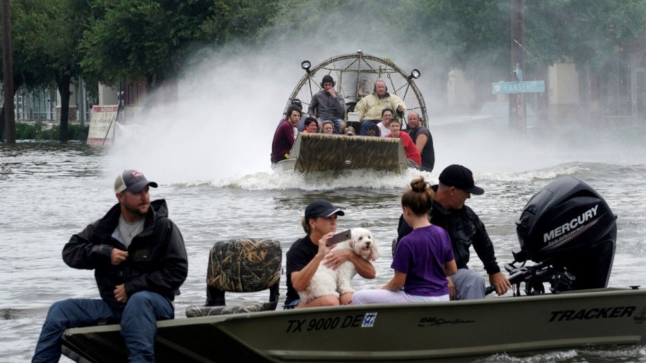 Dickinson, Texas was among the cities hardest-hit by Hurricane Harvey in August. 