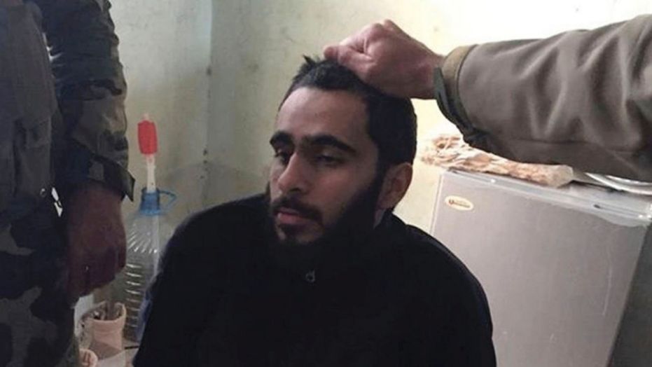 Mohamad Khweis, 27, of Alexandria, Va., is interrogated by Kurdish peshmerga forces in northern Iraq in March 2016.