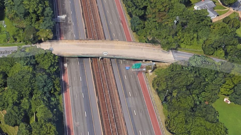 Virginia State Police said a woman was killed Saturday after a 12-year-old boy attempting suicide jumped from an overpass on I-66 and landed on her vehicle, killing her.