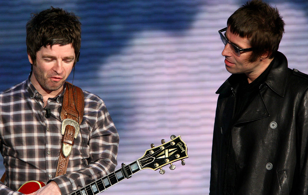 Noel and Liam Gallagher in Oasis