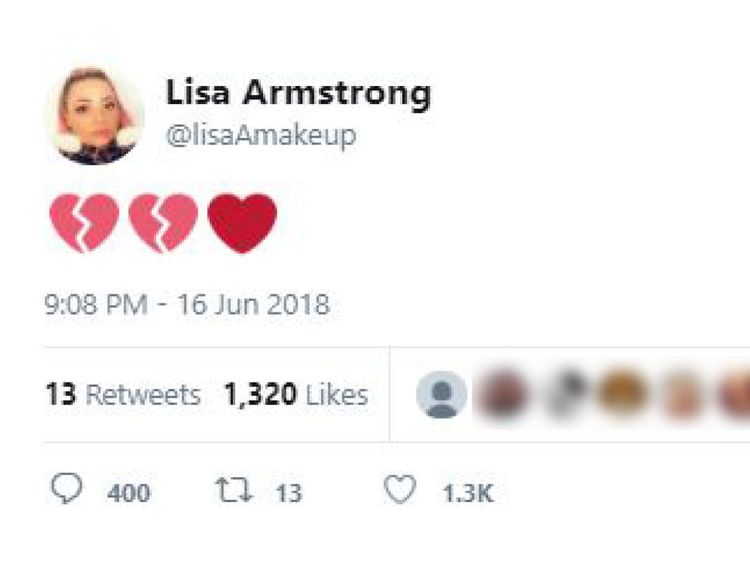 Lisa Armstrong tweet