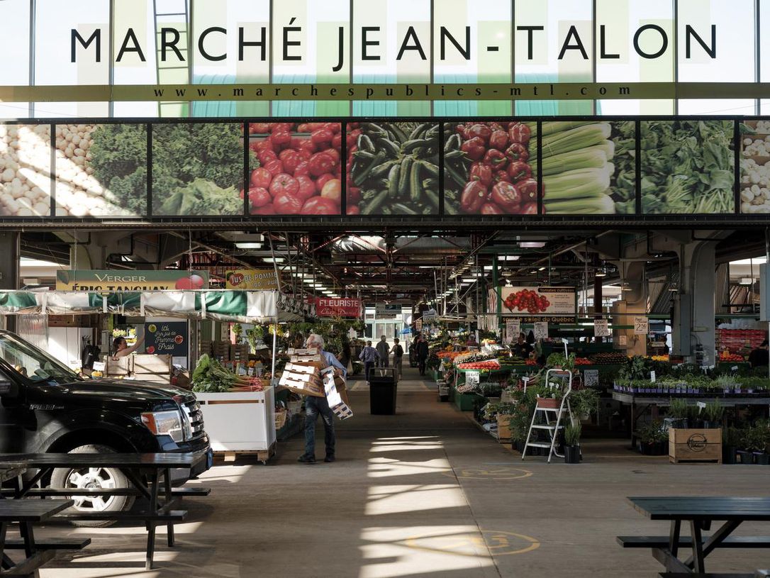 The Jean Talon Market in Montreal. Police have arrested a 34-year-old man in connection with an incident in May when members of a nationalist, far-right group stormed the Montreal newsroom of Vice Quebec.