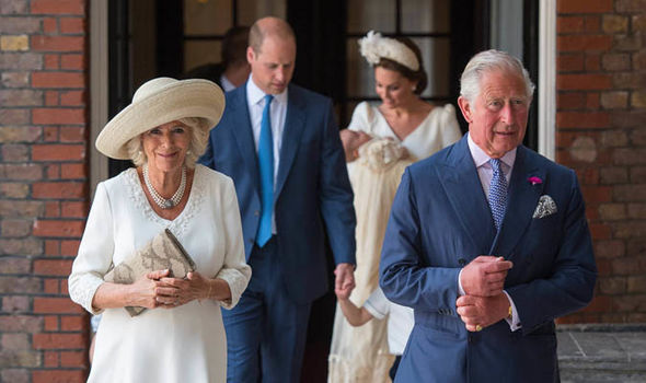 Prince Louis christening Camilla Duchess of Cornwall