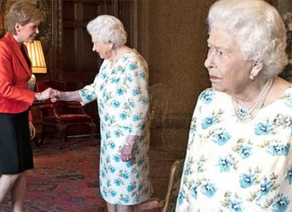 The Queen shakes hands with Nicola Sturgeon at Holyrood Palace in Edinburgh | Royal | News (Details)