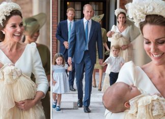 Kate Middleton dazzles in cream as she carries Prince Louis for his christening | Royal | News (Details)