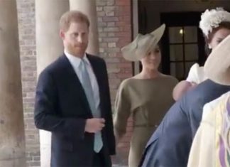 Meghan Markle and Prince Harry arrive for Prince Louis christening after godparents snub | Royal | News (Details)