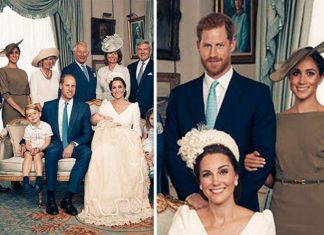 Meghan Markle can’t keep hands off Harry! Duchess tactile in Louis christening pictures | Royal | News (Details)