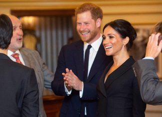 Meghan Markle IN PICTURES: Duchess stuns in tuxedo dress at Hamilton charity gala | Royal | News (Details)