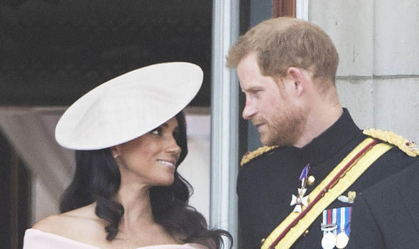 The Duke and Duchess of Sussex shared a look of love on the balcony