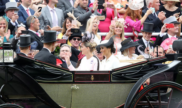 Meghan took part in the royal carriage procession at the Royal Ascot