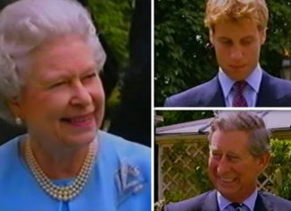 Queen Elizabeth video: Moment Queen ribs Prince William and Charles | Royal | News (Details)