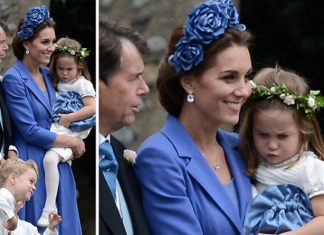 Princess Charlotte tells off cheeky Prince George as he pulls faces at wedding | Royal | News (Details)