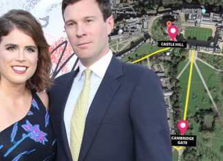 Princess Eugenie and Jack Brooksbank royal procession route MAPPED | Royal | News (Details)