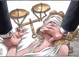 Halifax cartoon powerfully depicts the assault of Lady Justice Halifax cartoon powerfully depicts the assault of Lady Justice