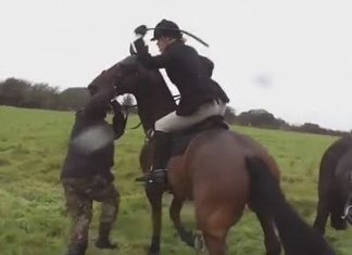 Huntswoman, 57, filmed whipping saboteur is killed (Reports) Huntswoman, 57, filmed whipping saboteur is killed (Reports)