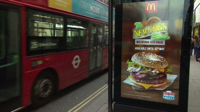 'junk food' ads ban announced by London mayor