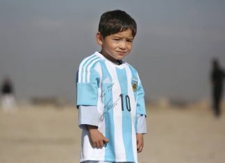 Afghan boy messi Fan, Forced to Flee Home, Report Afghan boy messi Fan, Forced to Flee Home, Report