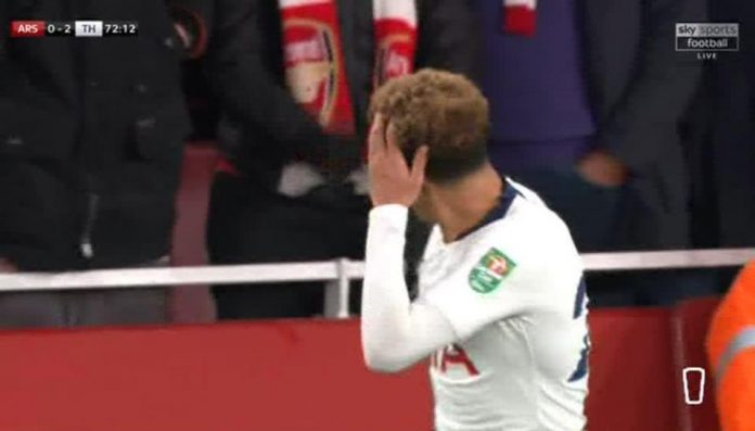 Alli hit by bottle in cup win at the Emirates