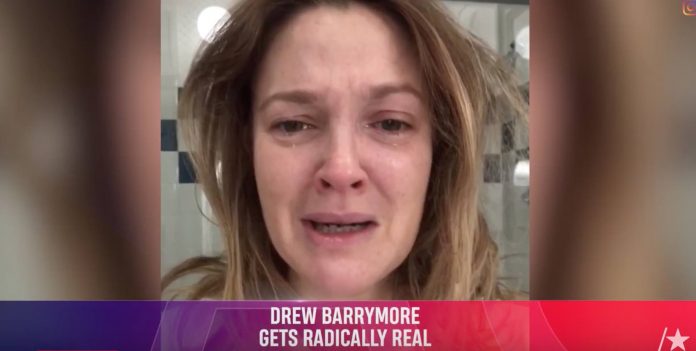 Barrymore Crying Picture: Gets Radically Real With A Tearful, Makeup-Free Selfie