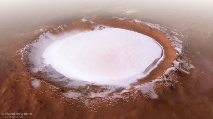Korolev crater in Mars, Stunning Image of Ice-Filled (Photo)