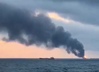 14 dead after fire on two vessels off Crimea, Report 14 dead after fire on two vessels off Crimea, Report