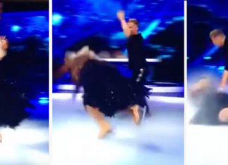 Gemma Collins suffers fall during live performance (Video) Gemma Collins suffers fall during live performance (Video)