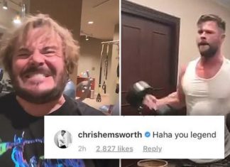 Jack Black Hilariously Tries Chris Hemsworth’s Thor Workout (Watch) Jack Black Hilariously Tries Chris Hemsworth's Thor Workout (Watch)