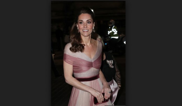 Kate Middleton Wears Pink Gucci Dress to Royal Gala (Photo)