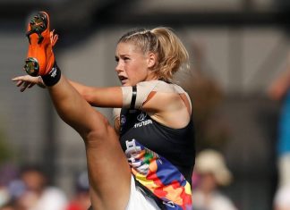 Tayla Harris sexual abuse, says trolls’ social media comments on AFLW photo Tayla Harris sexual abuse, says trolls' social media comments on AFLW photo
