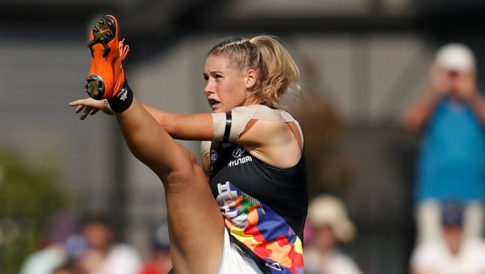 Tayla Harris sexual abuse, says trolls' social media comments on AFLW photo