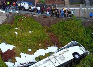 Madeira bus crash kills 29 tourists, Report Madeira bus crash kills 29 tourists, Report
