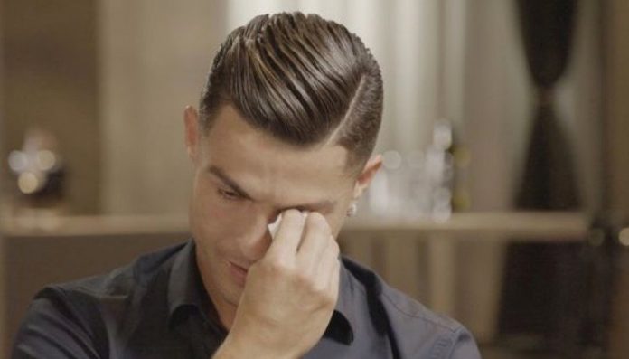 Cristiano Ronaldo breaks down in tears during TV interview (Watch)