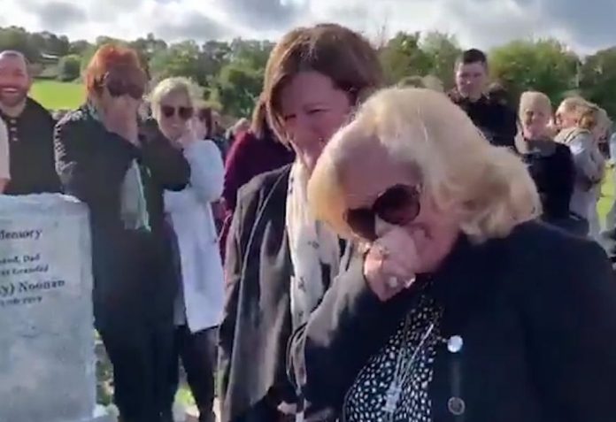 Irish man hilariously pranks his family at his own funeral (Watch)