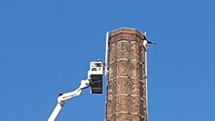 Man who became trapped at top of 82m high Carlisle chimney dies