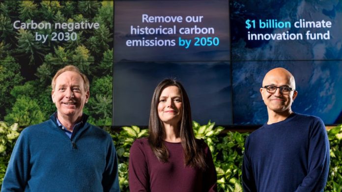 Microsoft pledges to be 'carbon negative' by 2030, Report