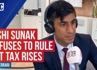 Rishi Sunak refuses to rule out tax rises to pay for COVID-19 spending Rishi Sunak refuses to rule out tax rises to pay for COVID-19 spending
