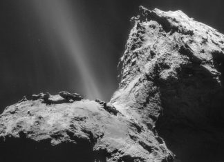 Ultraviolet Aurora Spotted on Comet 67P/Churyumov-Gerasimenko (Study) Ultraviolet Aurora Spotted on Comet 67P/Churyumov-Gerasimenko (Study)
