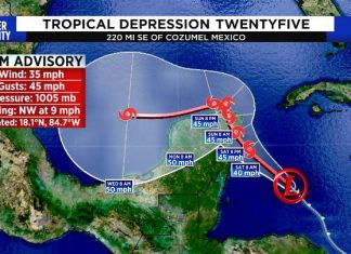 Tropical Depression 25 forms in the Caribbean, Report Tropical Depression 25 forms in the Caribbean, Report