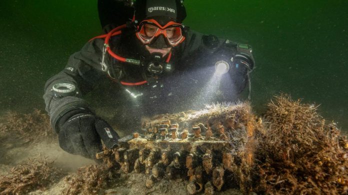 Nazi Enigma machine raised from deep of the Baltic (Picture)