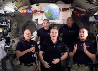 Astronauts aboard ISS recreate Times Square ball drop tradition with a twist (Video) Astronauts aboard ISS recreate Times Square ball drop tradition with a twist (Video)