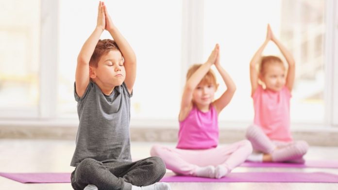 Yoga for kids to celebrate stress awareness month