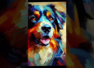 Creating a Portrait of a Dog in a Bold Impressionistic Painted Style Create a portrait of a dog in a bold impressionistic painted style